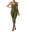 Jumpsuit Women One-piece Outfit  Sleeveless Square Neck  Bodysuit  Casual Streetwear Playsuits Sport Fitness Jumpsuit Women