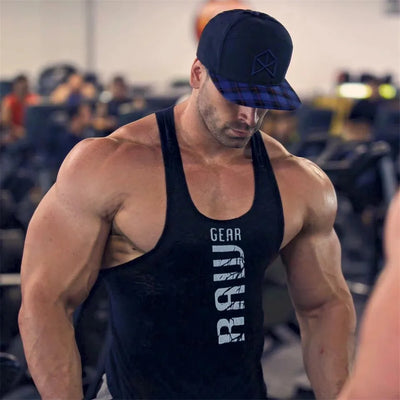 2025 new mens cotton tank tops shirt gym fitness vest sleeveless male casual bodybuilding sports man Workout clothes clothing