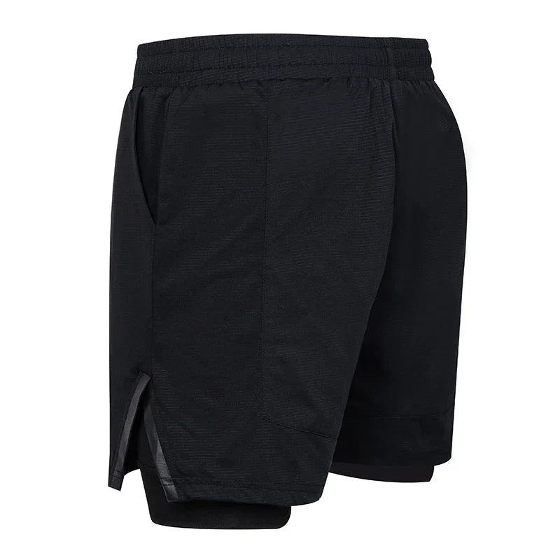 Running Shorts Men Gym Sports Shorts 2 In 1 Quick Dry Workout Training Gym Fitness Jogging Short Pants Summer Men Shorts