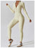 Women's Jumpsuits One-Piece Suit Zipper Long Sleeved Yoga Set Gym Push Up Workout Clothes Fitness Bodysuit Sportswear Tracksuit