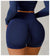 Women's fitness shorts  high-waisted buttock-lifting  tight  quick-drying  sporty yoga three-quarter shorts
