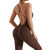 Jumpsuit Women One-piece Outfit  Sleeveless Square Neck  Bodysuit  Casual Streetwear Playsuits Sport Fitness Jumpsuit Women