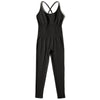Jumpsuit Women One-piece Outfit  Sleeveless Square Neck  Bodysuit  Casual Streetwear Playsuits Sport Fitness Jumpsuit Women