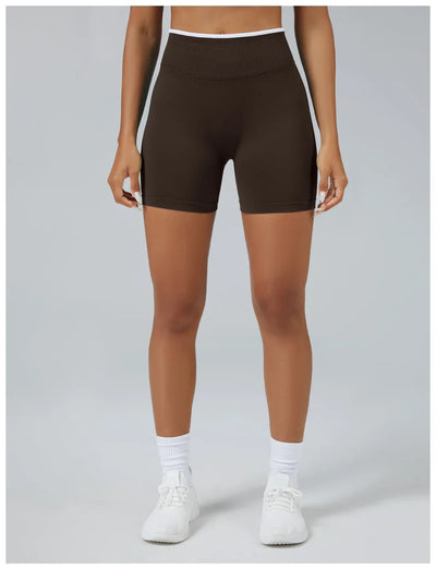Women Sports Shorts Low Ribbed Waistband Yoga Shorts Seamless Workout Gym Clothes Woman High Stretch Running Shorts Women