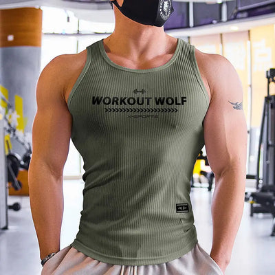 Men's Fitness Jogging Cycling Hiking Gym Muscle Compression Shirt - Training Tank Top with Quick-Dry,High-Elasticity Material