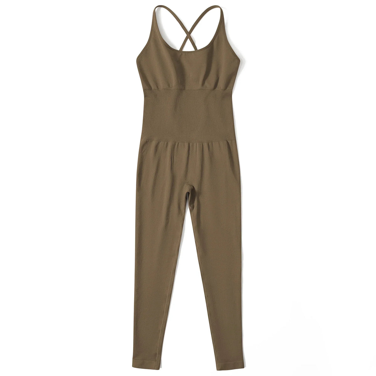 Jumpsuit Women One-piece Outfit  Sleeveless Square Neck  Bodysuit  Casual Streetwear Playsuits Sport Fitness Jumpsuit Women