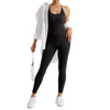 Jumpsuit Women One-piece Outfit  Sleeveless Square Neck  Bodysuit  Casual Streetwear Playsuits Sport Fitness Jumpsuit Women
