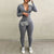 Sexy Sports Jumpsuits Women Autumn New Solid Long Sleeve Bodycon Fashion Rompers Streetwear Casual Skinny Fitness Overall Female
