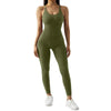Jumpsuit Women One-piece Outfit  Sleeveless Square Neck  Bodysuit  Casual Streetwear Playsuits Sport Fitness Jumpsuit Women