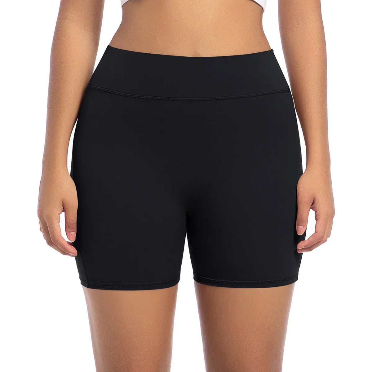 Womens Workout Shorts with Pockets Scrunch Butt Gym Biker Shorts High Waisted Booty Cargo Pants Yoga Running Leggings Activewear