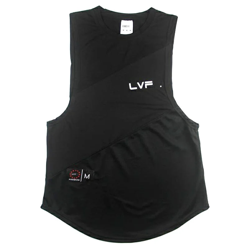 Men's Brand Gym Clothing Bodybuilding Singlets Sports Tank Top Man Fitness Shirt Muscle Guys Sleeveless Vest Casual Cotton Top