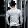 Men's Compression Jacket cardigan zipper Shirts Light Weight Slim Fit Long Sleeve Workout T-Shirts gym elasticity coat men tops