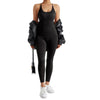 Jumpsuit Women One-piece Outfit  Sleeveless Square Neck  Bodysuit  Casual Streetwear Playsuits Sport Fitness Jumpsuit Women