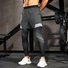 Men's Running Pants 2 in1 Double Layer Training Sweatpants Fitness Men's Jogging Pants Basketball Gym Running Pants Sportswear