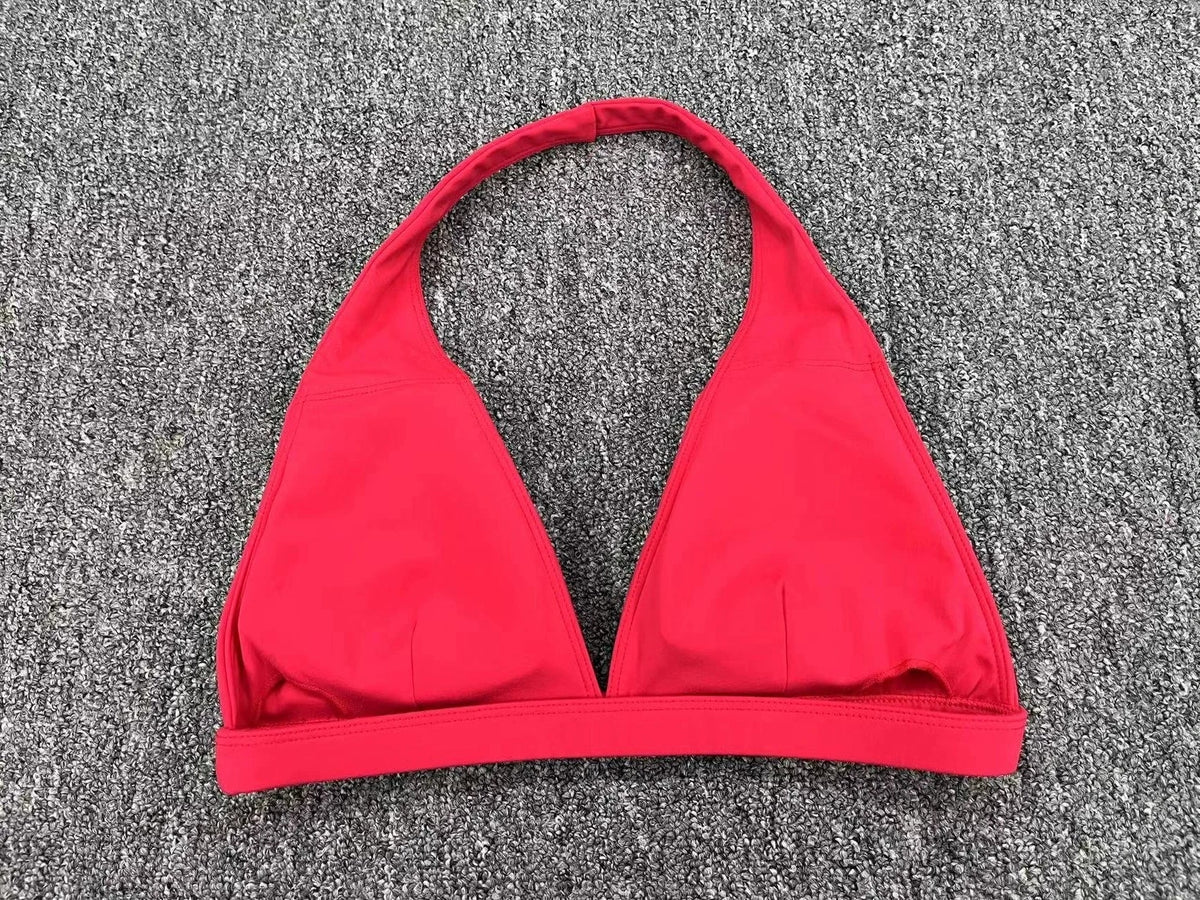 Sexy Sports Bra Women Seamless Halter Neck Strap Bra Open Back Yoga Top Bra Medium Support Gym Crop Top Mujer Underwear Girl