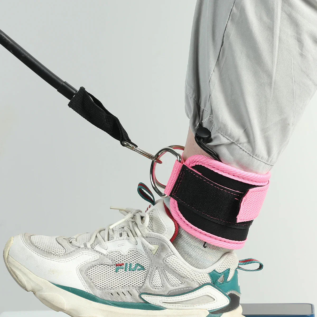 Fitness Ankle Straps Adjustable D-Ring Support Cuffs Gym Leg Excercises Training Workouts Sports Fit Guard Safety Abductors