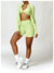Women's Outdoor Running Fitness Jacket T-shirt Stand Collar Long Sleeve Zipper Yoga Shirts Solid Gym Push Up Workout Tops New