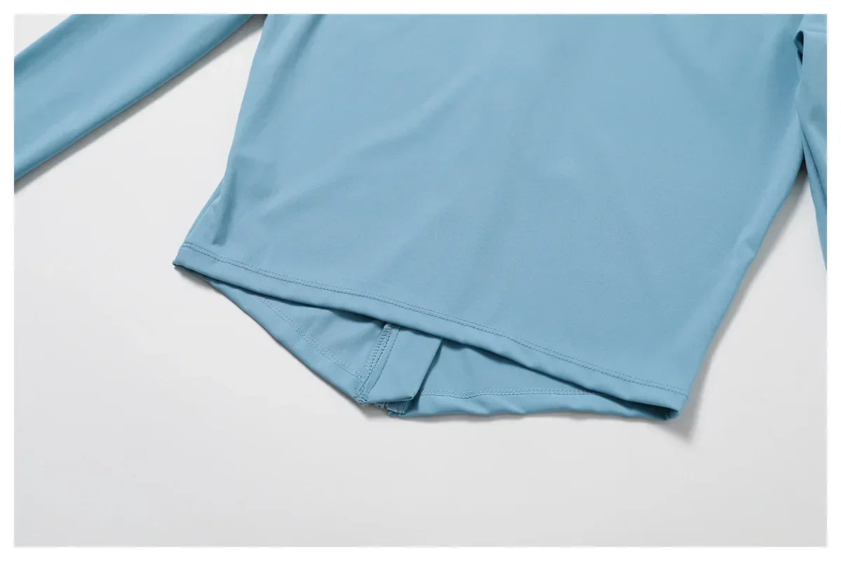Women's Outdoor Running Fitness Jacket T-shirt Stand Collar Long Sleeve Zipper Yoga Shirts Solid Gym Push Up Workout Tops New