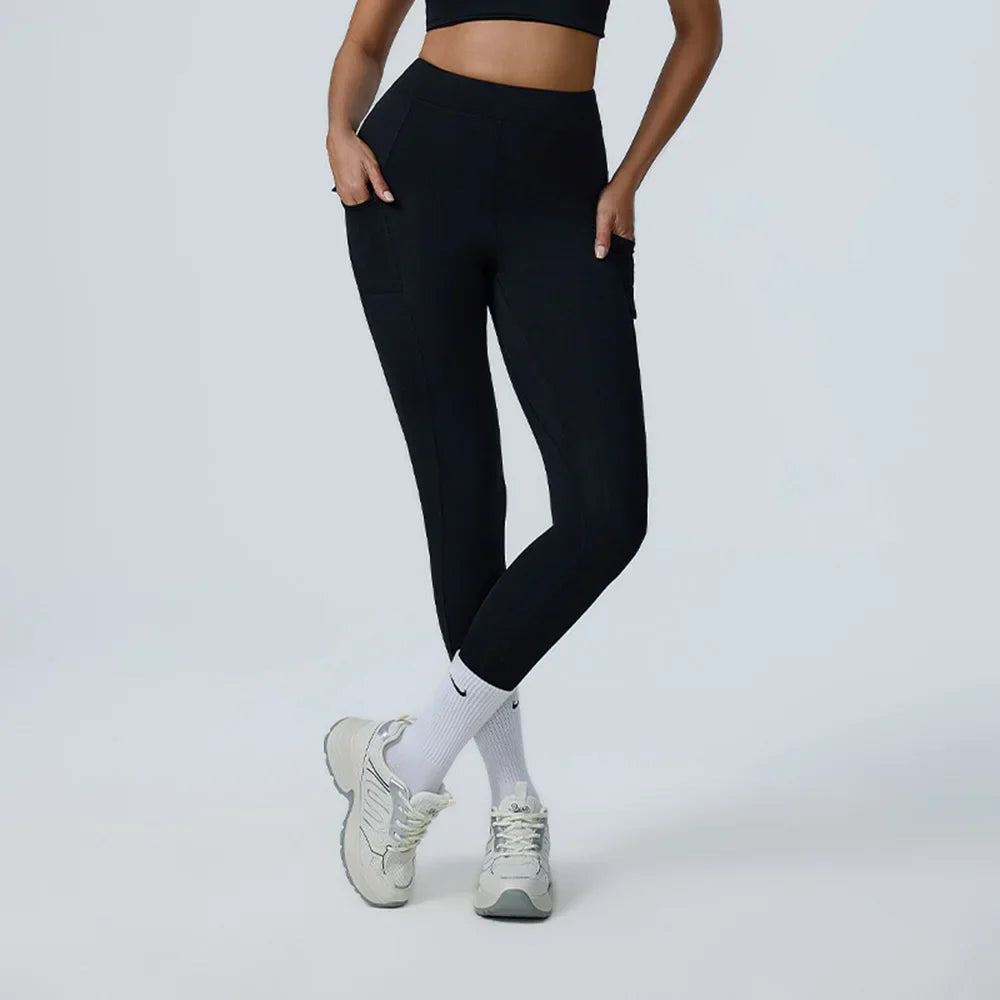 Sports Leggings For Women High Waist impact Leggings Workout Fitness Tights Athletic Wear Yoga Pants With Pocket Gym Clothing