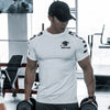 Fitness Sports Men T Shirt Training Muscle Breathable Tops Gym Exercise Short Sleeve Men Clothing 2025 Summer Quick Drying Tees