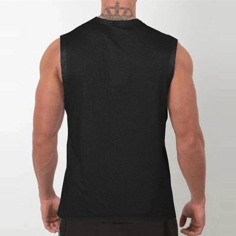 Mens Gym Tank Tops Animal Print Mesh Bodybuilding Clothing Fitness Sleeveless Shirt Quick Dry Basketball Jerseys Sports Vest