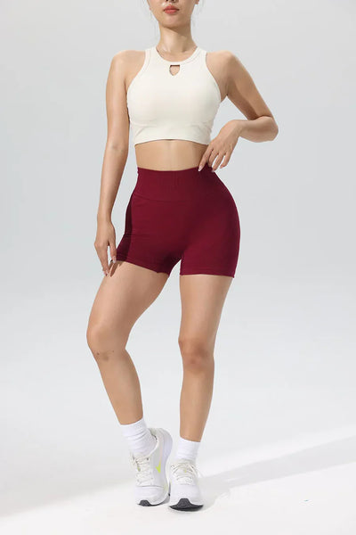 Women High Waist Yoga Shorts Workout Leggings Fitness Sportswear Woman Gym Running Activewear Tummy Control Sports Clothing