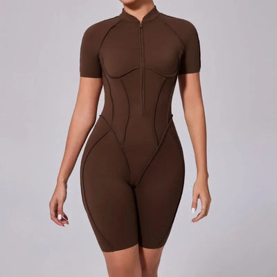 Women‘s Sports Jumpsuits Sets Fitness Combination impact bodysuit Shorts Outdoors Gym Workout Sexy Sports Jumpsuit kit Clothes