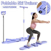 Fitness Ski Machine With Handle & Pull Rope Simulated Ski Trainer Foldable Ski Trainer Pelvic & Hip Strengthener for Home Gym ﻿