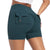 Womens Workout Shorts with Pockets Scrunch Butt Gym Biker Shorts High Waisted Booty Cargo Pants Yoga Running Leggings Activewear