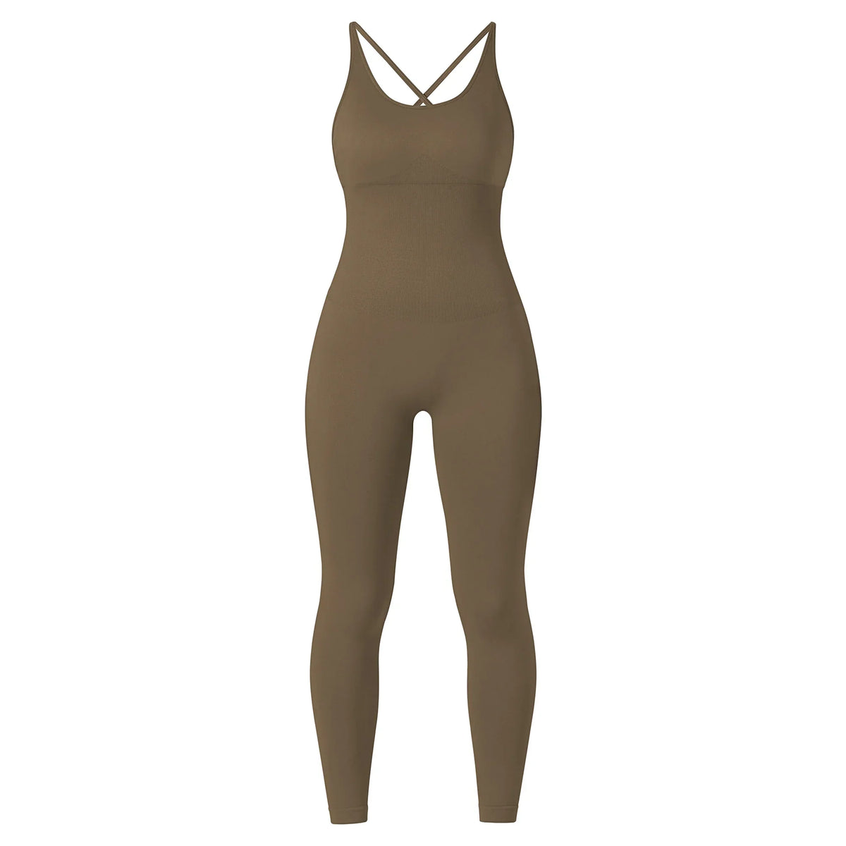 Jumpsuit Women One-piece Outfit  Sleeveless Square Neck  Bodysuit  Casual Streetwear Playsuits Sport Fitness Jumpsuit Women