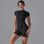 Yoga Set Women's Jumpsuits One-Piece Suit Zipper Short Sleeve Gym Push Up Workout Clothes Fitness Bodysuit Sportswear Tracksuit