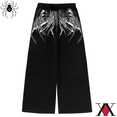 Unisex Streetwear Gym Pants Men Women Casual Drawstring Loose Fit Workout Wide Leg Trousers Jogger Alternative Fitness Fashion