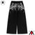 Unisex Streetwear Gym Pants Men Women Casual Drawstring Loose Fit Workout Wide Leg Trousers Jogger Alternative Fitness Fashion
