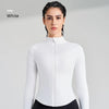 Women's Sports Fitness Long Sleeve Jacket New Yoga Clothing Tops Gym Tight Training Clothing Quick Dry Running Jacket