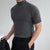Men T-shirts Summer Fitness Short Sleeve Tees High Collar Basic T-shirt Base T Shirt for Men's Tops camisa masculina 짝퉁명품 남성의류