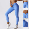 Women Fitness Leggings Workout Gym Running Scrunch Leggings Sexy Back V High Waist Trousers Jogging Active Wear Tight Pants