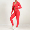 Yoga Gym Sets Jacket Leggings Sportswear Woman Gym Sports and Fitness Workout Clothes for Women 2 Piece Sets Womens Outfits