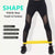 Various Color Yoga Sport Resistance Bands gym equipment TPE Home Fitness Elastic Bands Pilates strength training   workout