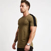 Men's Gym tshirt Men Running Sport T-shirt Fitness Bodybuilding Cotton Slim Tee shirt Tops Summer Male Jogging Training Clothing