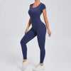 Women's Yoga Jumpsuit Fitness Sport Set Overalls Gym Clothing Wear Pilates Workout Clothes Women Short Sleeves Outfit Activewear