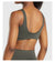 Sports Bra  Seamless Halter Neck Strap Bra Open Back Fitness Yoga Top Bras Support Women Workout Gym Crop Top
