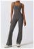 Women Gym Set Training Yoga Suit Sportswear Sports Jumpsuit Fitness Rompers Stretch Female High Waist  Seamless Flare Pants