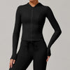 Women Sports Zipper Jacket Yoga Long Sleeved Shirts Summer Sun Protection Clothing Fitness Running Gym Tops UV Resistant Coat
