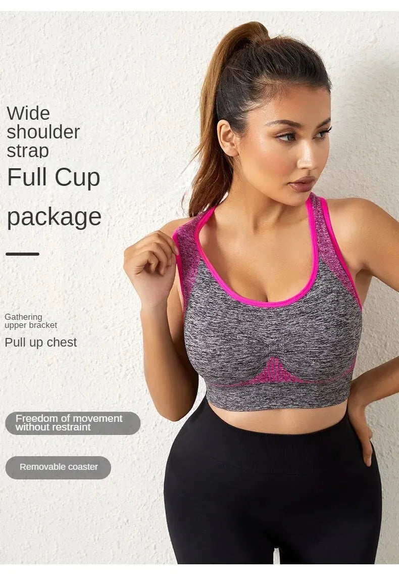 Women's Workout Sports Bras Fitness Backless Padded Ivy Low Impact Bra Yoga Crop Tank Top