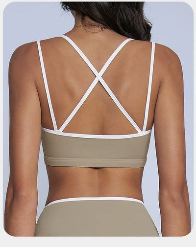 Women Sports Bra High Strength Push Up Top Fitness Underwear Yoga Bras Sport Tops for Women Breathable Running Vest Gym Wear