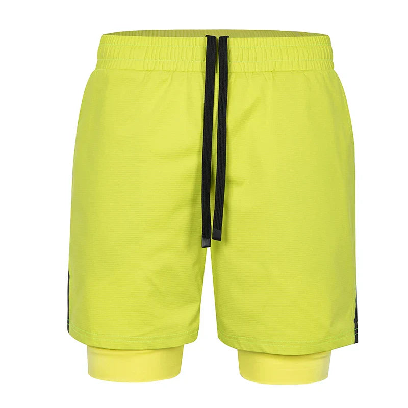 Running Shorts Men Gym Sports Shorts 2 In 1 Quick Dry Workout Training Gym Fitness Jogging Short Pants Summer Men Shorts