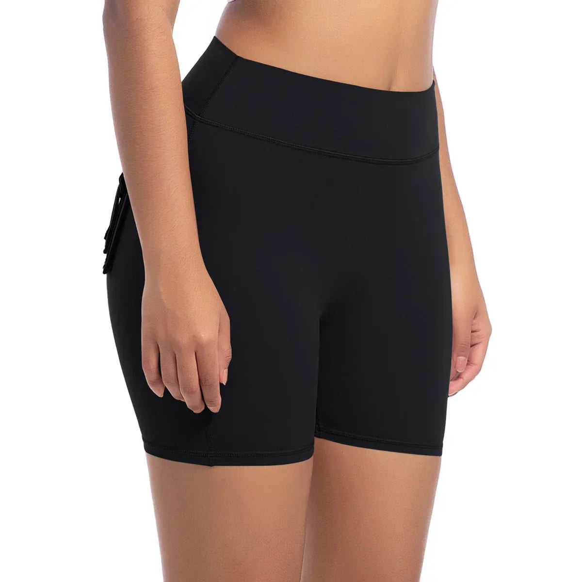Womens Workout Shorts with Pockets Scrunch Butt Gym Biker Shorts High Waisted Booty Cargo Pants Yoga Running Leggings Activewear