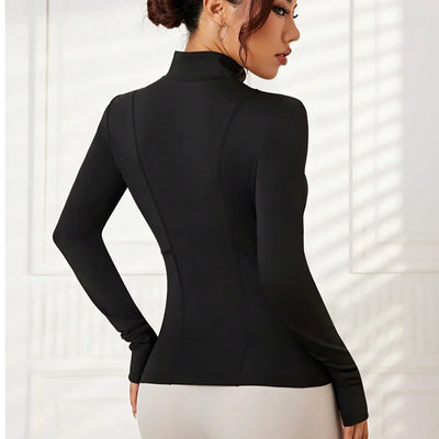 Women's Jacket Quick-drying Sun Protection Sport Coat Women's Tight Yoga Wear Long Sleeve Cardigan Running Fitness Jacket Zipper