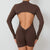 Women Gym Suits Women V Back Scrunch Whole Suit Push Up Sports Suit Women Fitness Suit with Zipper Training Clothes One-Piece