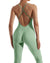 Jumpsuit Women One-piece Outfit  Sleeveless Square Neck  Bodysuit  Casual Streetwear Playsuits Sport Fitness Jumpsuit Women